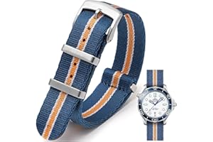 Nizonlaie Cinturino per Orologio in Nylon 18mm 20mm 22mm 24mm Stile Nato Militare Strappo Cinturini per Orologio Ricambio Multicolore Balistico G10 Premium Nylon Watch Strap per Uomo e Donna