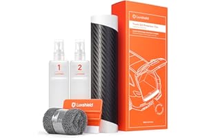 Luxshield Car Bumper Protector Set for VW Tiguan 2 (II) AD1 I 2016-2024 - Rear Bumper Guards for Cars, Anti Scratch, Paint Protection for Sill Lip - Carbon Black