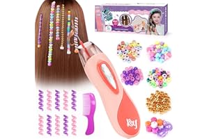 LITTLE GUY 5 6 7 8 9 10 Year Old Girls Gifts: Toys for Girls Age 6-12 Hair Accessories Beads for Braids Birthday Presents Age 7 8 9 DIY Hair Princess Decoration Hair Braiding Kit Toys for Kids