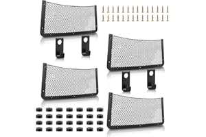 AHAQU 4pcs Storage Nets for Campervans, 42x21cm Elastic Storage Net with Plastic Frame, Van Motorhome Caravan Boat Car Storage Solutions Accessories for Storing Phone, Water Bottle, Toiletry