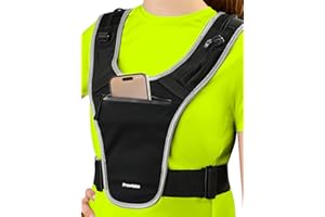 Prowiste Running Vest for Men & Women - Waterproof Mobile Phone Case for Jogging - Reflective & Adjustable - Lightweight & Safe when Running