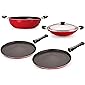 Nirlon Non-Stick Cookware Kitchen Cooking Utencil Combo Set, (26_FT13_KD14_CH_FT10),Gas Compatible
