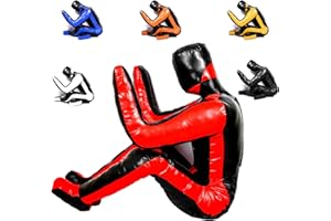 DAAN MMA Grappling Dummy Ideal for Brazilian Jiu-Jitsu, Wrestling, MMA, and Martial Arts Brazilian JIU Jitsu Submission Self Defense Training Vinyl Dummy 180cm UNFILLED