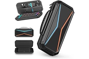 Lmcpa Duro Custodia per Console Nintendo Switch 2 2025, Borsa da Viaggio con 10 Cartucce di Gioco, PC Custodia Rigida Portatile Protettiva per Console Nintendo Switch 2 2025 e Accessori, Nero