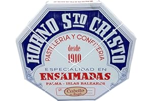 TU DESPENSA EN LA WEB Ensaimada de Cabello de Ángel - Rica Ensaimada de Palma Islas Baleares Horno Sto Cristo - Ensaimada Artesana (1 Ensaimada Cabello de Ángel)