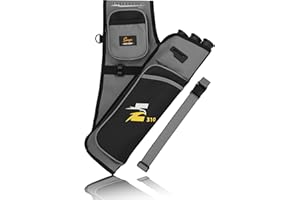 Sunya Bogenschießen Köcher für Pfeile. Pfeilköcher seitenköcher bogenköcher. Inklusive Taschen für Zubehör für das Bogenschießen und Nylon Gürtel.