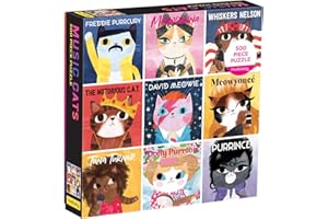 Galison Mudpuppy- Music Cats 500 Piece Family Puzzle, 9780735366664