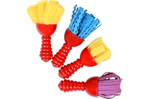 READY 2 LEARN Textured Art Tools | Set of 4 | Jumbo Paint Brushes for Toddlers and Kids | Set 2 | DIY Patterns and Effects