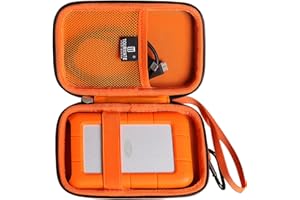 Tourmate Hard Case Compatible for LaCie Rugged Mini 1TB/ 2TB/ 4TB/ 5TB External Hard Drive Portable HDD, Case Only