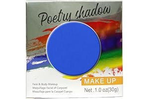 HISUNBEN Trucco viso e corpo professionale | Pittura a colori professionale | Pittura viso per bambini, adulti, costumi, festival, Halloween 30G (blu)