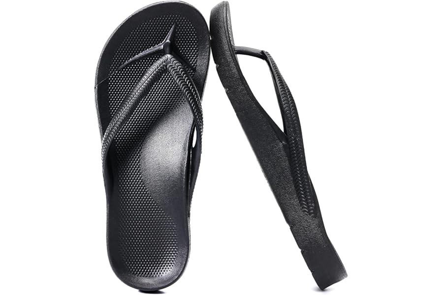 VIVASUN Flip Flops for Men and Women with Footbed Support, Non-Slip Flip Flop for Pool and Beach, Summer Slippers Comfortable and Lightweight