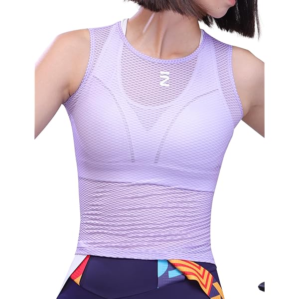 Maillot Cyclisme Femme Wulibike UPF50+ - Manches Courtes, Demi-fermeture éclair, 4 Poches Arrière - Respirant Et Confortable