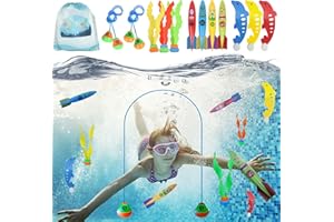 Komicea Zabawka do nurkowania dla dzieci, łuk do nurkowania, pierścienie do nurkowania, zabawka wodna, zabawka na basen, prezent dla dzieci, chłopców i dziewczynek