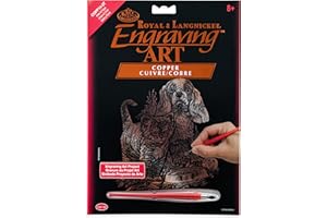 Royal & Langnickel COPF14 - Engraving Art/Kratzbilder in Kupfer Din A4 - Kätzchen & Hundebaby