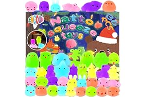 ENCOUN 36Pcs Squeeze Toys, Mini Squishy Fluorescentes, Lindos Kawaii Squishys, Animales Squishy Juguetes, Mini Squishy Kawaii, Squeeze Juguetes Niños para Niños Fiesta de Favores, Navidad, Halloween