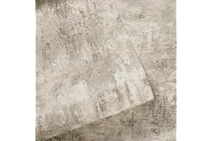 Trafagala Beige Brown & Cream Wallpaper for Living Room, Bedroom, Hallway, Fireplace - Decorative Luxury Wall Paper with Distressed Pattern, Textured Finish & Gold Metallic Detailing