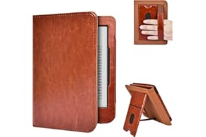 E Net-Case Funda para Kobo Clara BW (2024) / Kobo Clara Colour (2024) / Kobo Clara 2E (2022) eReader - Funda de Piel sintética con función de Encendido y Apagado automático con Ranura