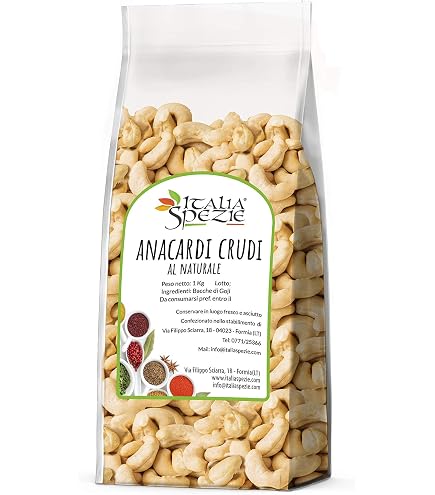Anacardi Crudi Naturali Sunnah Shop® – Snack Sano E Ricco Di Proteine, Perfetto Per Viaggi E Cucina Vegana