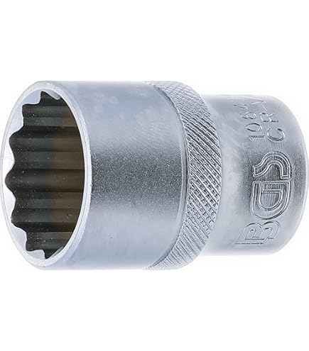 Sechskant-Steckschlüssel 22 Mm – 1/2 Zoll Aufnahme – Aus Chrom-Vanadium, 38 Mm Lang
