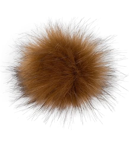 Wohnkult Pompon In Pelliccia Sintetica - Diametro 15-17 Cm Con Filo Per Fissaggio - 26 Colori Tra Cui Scegliere, Incluso Verde Oliva - Per Decorare Cappelli, Borse O Come Ciondolo - 6