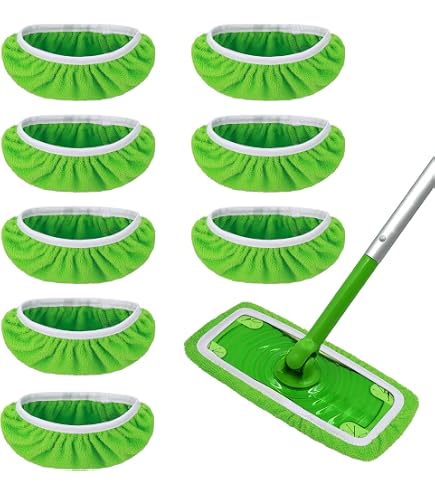 6 Panni In Microfibra Ricambio Per Mocio Spray Flash Powermop E Simili, Lavabili E Riutilizzabili 30x14 Cm - 4