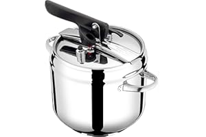 Pintinox pentola a pressione First in acciaio inox nichel free, adatta all'induzione, con 4 sistemi di sicurezza 3,5 Lt