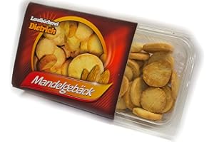 ‎LANDBÄCKEREI DIETRICH Mandelgebäck 250g - feinstes Gebäck zum Kaffee oder Tee - handwerkliche Herstellung altbewährte Rezeptur - Tradition seit 1911 Landbäckerei Dietrich
