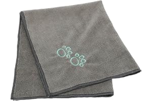 TRIXIE Serviette, 50 × 60 cm, Gris - pour chiens et chats; également adaptée aux chevaux