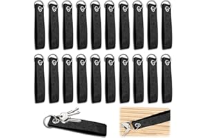 TZQFROCE 20 Stück Schlüsselanhänger Filz Schlüsselanhänger Rohling Schlüsselanhänger Stoff für DIY Dekoration Taschen Auto Basteln