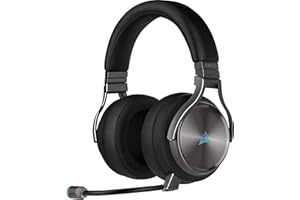 Corsair VIRTUOSO RGB WIRELESS SE, Envolvente e Inmersivo 7.1, Micrófono Extraíble y Omnidireccional