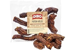 DIBO Puten-Hälse, 250g-Beutel,der kleine Naturkau-Snack oder Leckerli für Zwischendurch, Hundefutter, Qualitätskauartikel ohne Chemie
