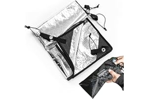 HIKEMAN Tappetino da campeggio in alluminio riflettente, ultraleggero in alluminio, tappetino isolante su entrambi i lati, tappetino in alluminio per campeggio, escursionismo, picnic