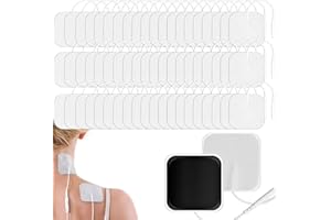 Bocguy TENS Elektroden Pads, Elektroden Tens Gerät, Klebeelektroden für Tens Geräte Selbstklebenden, Wiederverwendbare Blektroden Pads für TENS Geräte and EMS Trainer