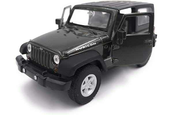 H-Customs Welly Jeep Wrangler Rubicon Modèle Auto Auto Produit Licence 1: 34-1: 39 Noir Aussi