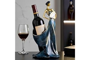 MZSX Bastidores de Vino Botella Individual Soporte Vino Encimera y Mesa Comedor Centro Adornos, Botellas de Vino, Estante Expositor para el hogar, Cocina y Bar, Regalos para Navidad Amigos
