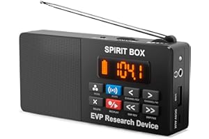 PARANORMIC Spirit Box Ghost Hunting Equipment — Handheld EVP Ghost Hunting Equipment Kit with 32 GB Micro SD & Integrated Flashlight — Paranormal Equipment Ghost Box for Scanning & Recording Spirits