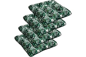 Superkissen24. Chair Cushions Seat Pads - Set of 4-45 x 45 cm - Seat covers for Dining Chairs, Garden Chairs, Office Chairs - Outdoor/Indoor Chair Pillows - Waterproof - Exotic