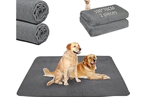 PICK FOR LIFE Lot de 2 Tapis pour Chiot Lavable,100*70cm Absorption Rapide Tapis educateur Chien, Pee Pad Anti-fuites, Réutilisable - pour Chiots, Chiens âgés ou incontinents