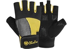 CHINFUN 3/4 Finger Kayak Gloves, Provide Cushioning and Protection, with Heavy Duty Palm and Grip, Easy to Put on and Take Off, Perfect for Diving, Sailing, Kayaking, Men, Women, Youth