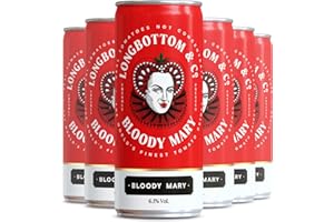 Longbottom & Co. Bloody Mary, 250ml can x 12 (6.1% abv), Ready To Drink, Real Tomato Juice Never From Concentrate, Vegan and Gluten-Free (Contains Alcohol)