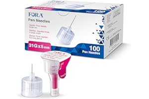 Sterile Einweg-Nadeln 31G (0,25 x 5mm) - 100 Stück mit Schutzfolie für präzise Anwendungen in Labor, Industrie, Kosmetik und Lebensmittelproduktion