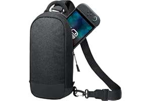 JETech Torba Sling Crossbody dla Nintendo Switch 2 (2025) 7,9 Cala, 8-Gniazd Uchwyt Karty Gry Etui, Przenośna Kieszonka Podróżna Przechowanie z Wodoodporny Bezpieczny Zamek Błyskawiczny (Czarny)