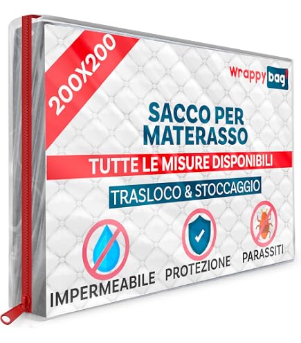 WRAPPYBAG - Custodia In Plastica Per Materassi - 5 Misure Disponibili
