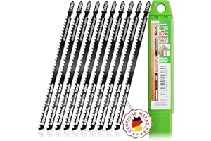 CONBRA® Stichsägeblätter Holz (10x T744D lang im Set) - extra lange Stichsägeblätter in Kunststofhülle - Sägeblatt kompatibel mit Bosch PST 700 E, Bosch GST 150 BCE & weiteren Marken