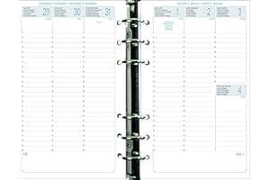EXACOMPTA Recharge Exatime 17 Civil semainier sur 2 pages 172x105 mm Sept à Décembre