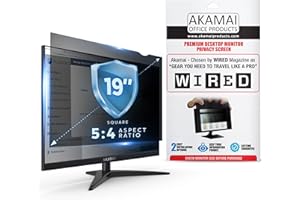 Akamai Office Products (Diagonally Measured Privacy Screen For Widescreen Computer Monitors … (19.0" Square (4:3), Black)