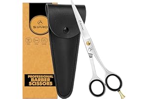 ASIPRO Forbici Parrucchiere Professionali Acciaio Inossidabile con Astuccio e Perfetto Forbici Barba, Ideali per Uomini, Donna, Figli e Barbieri Forbici per Capelli 6.5”