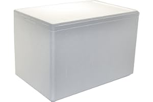 TROPICSHOP Styroporkisten/Styroporbox/Thermobox 595 x 395 x 360mm - 53,7L - Warmhaltebox - Kühlbox für Getränke/Lebendsmittel