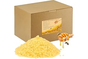 TRINIDa Beeswax Pellets 4.53kg, Yellow Bees Wax for DIY Candles, Beeswax for Candle Making, Skin, Body, Face, and Hair Care, Lotions, DIY Creams, Lip Balm and Soap Making Supplies