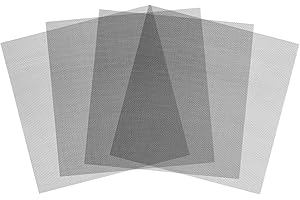 DURDIIY Insektensicheres Filtersieb 4 Stück des gewebten Drahtgeflechts des Edelstahls 304 mit 20 Mesh und 1mm,Insektenschutz Gitter Fein Fliegengitter für Schädlingsbekämpfung und -filtration (25 * 25cm)